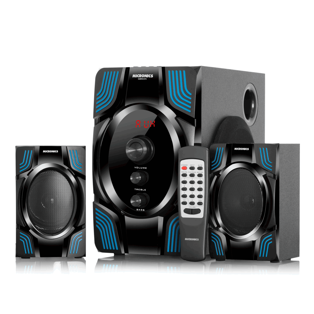 Parlante Micronics Sistema Multimedia 2.1. GIBSON USB/SD Bluetooth - Imagen 2