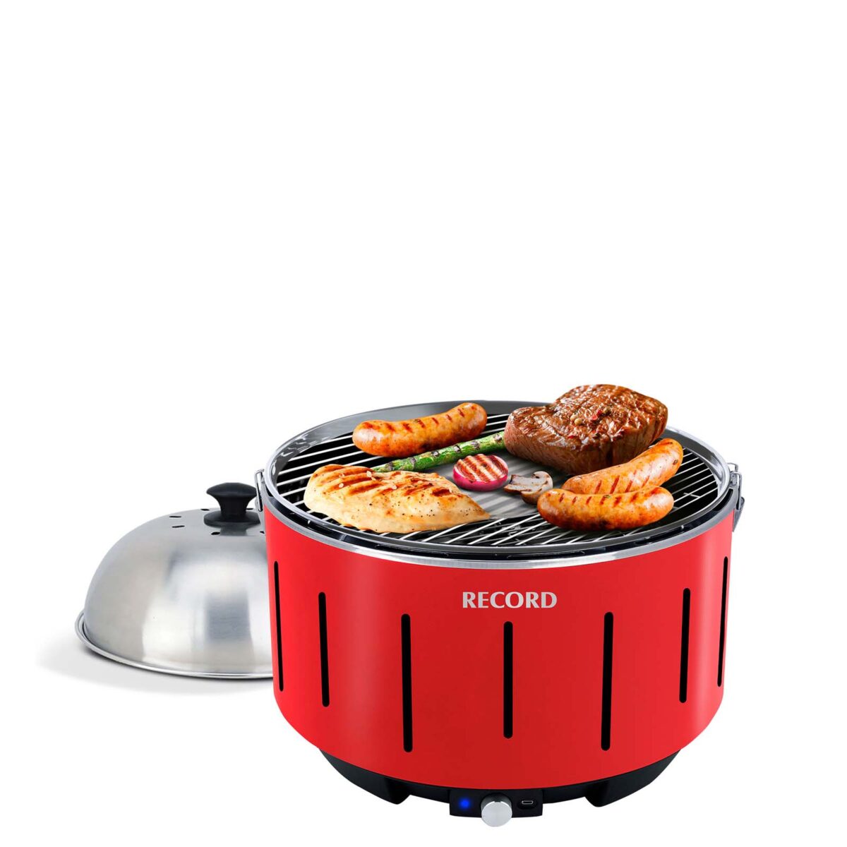 Parrilla Portátil RECORD a Carbón Fast Grill Rojo REC-CG09-RJ - Imagen 2