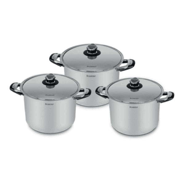 Ollas de Acero Inoxidable Finezza FZ-606A 6 Piezas