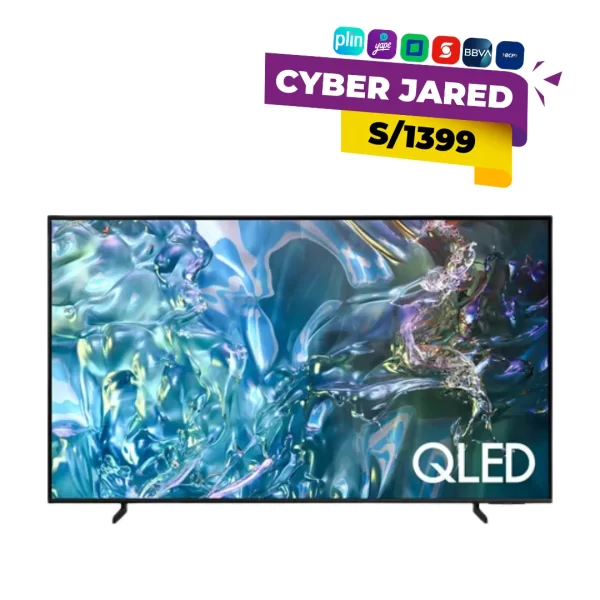 Televisor Samsung QLED 4K de 50 pulgadas Q60D con Tizen OS, diseño delgado y colores realistas