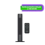 Ventilador de torre Taurus BABEL RC Digital color negro con control remoto y oscilación automática