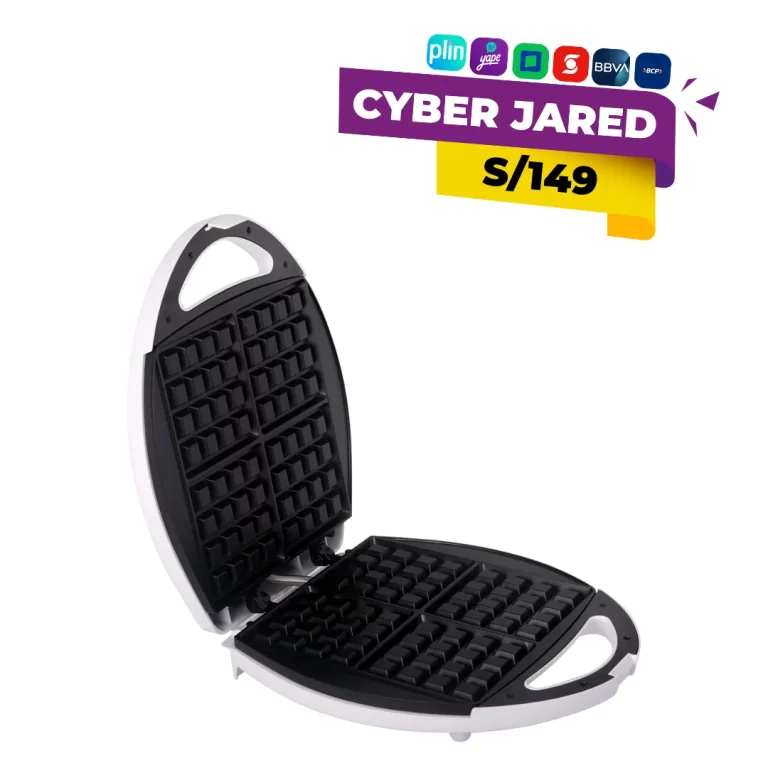 Waflera IMACO WM4150 blanca para 4 porciones, práctica y fácil de usar