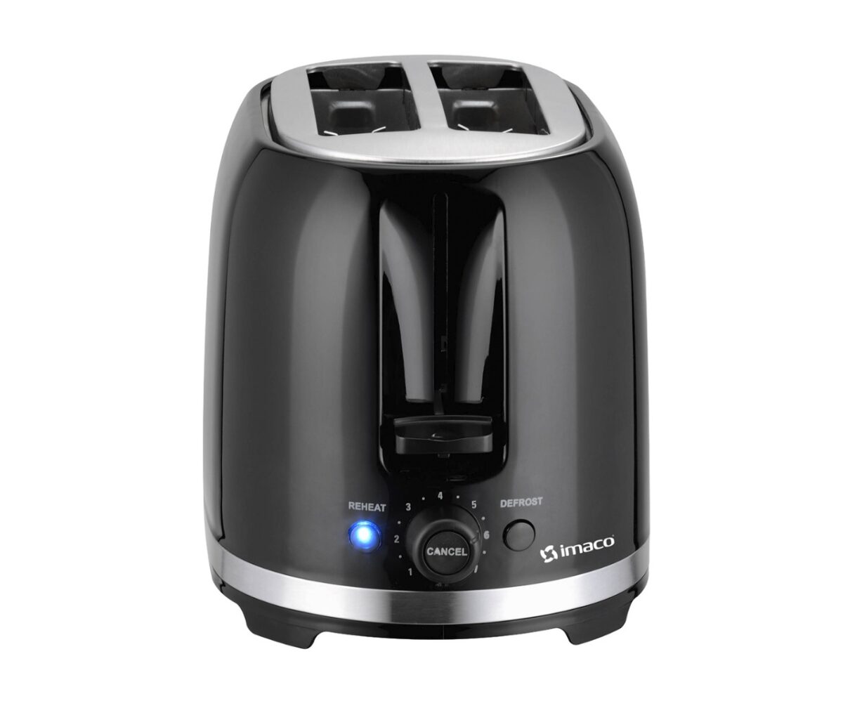 Tostadora IMACO de 2 Panes Negro IBT2085N - Imagen 2