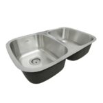 Lavadero Record Atlántico 2 pozas de acero Inoxidable - Imagen 5