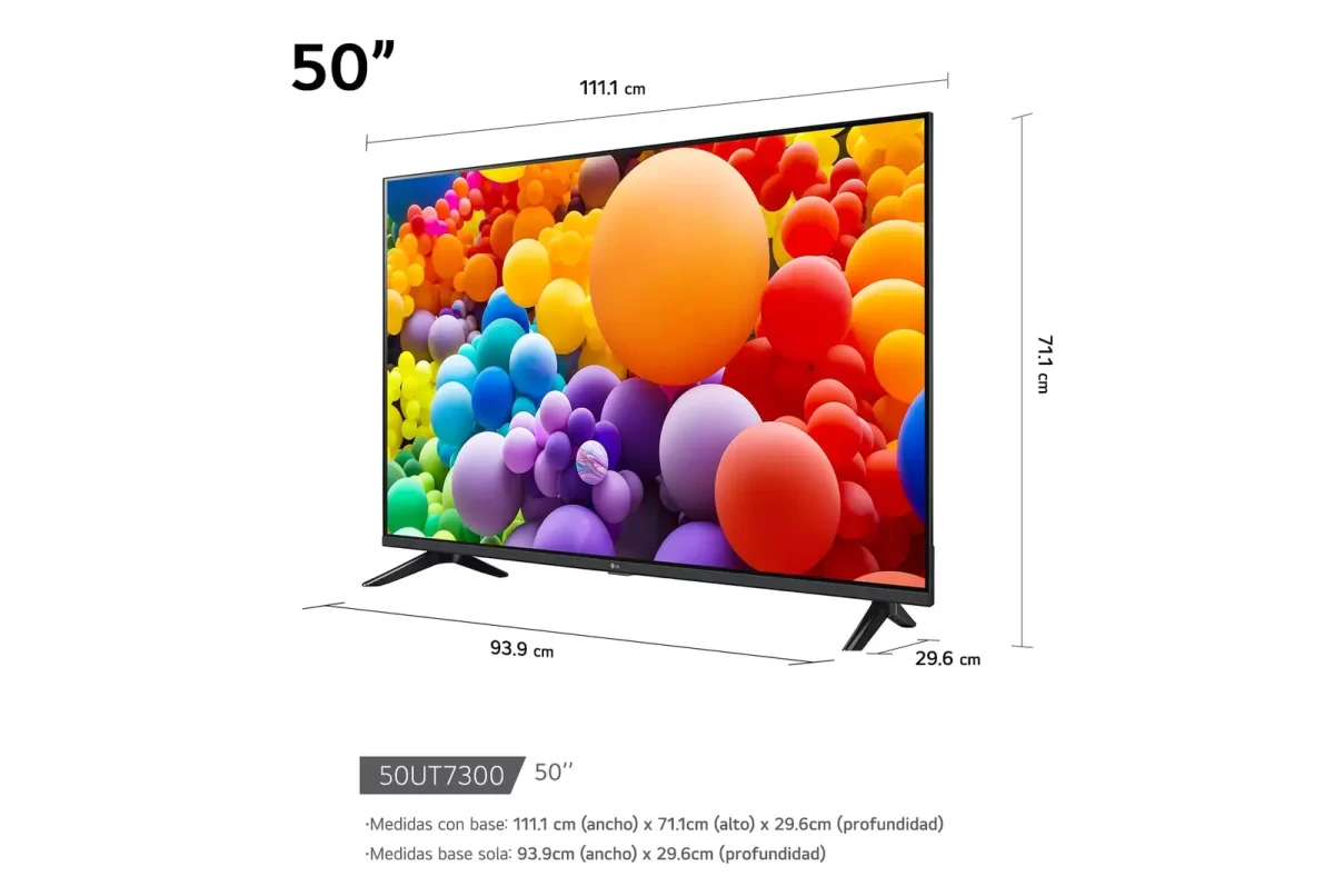 Televisor LG 50" UHD 4K ThinQ AI 50UT7300 - Imagen 2