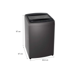 Lavadora LG de 16Kg Carga Superior Smart Inverter Negro WT16BVTB - Imagen 10