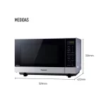 Microondas de 27 Litros PANASONIC Gris NN-SF564MRPM - Imagen 7