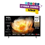 Televisor de 43 Pulgadas TCL Smart TV LED 4K UHD 43V6C