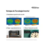 Microondas de 27 Litros PANASONIC Gris NN-SF564MRPM - Imagen 4