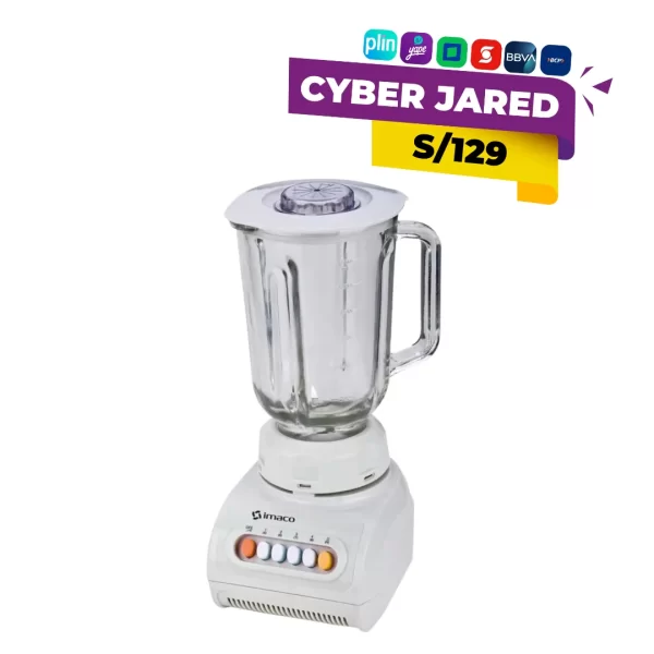 Licuadora IMACO BL888V de 1.5 litros con cuchillas de acero inoxidable y diseño compacto