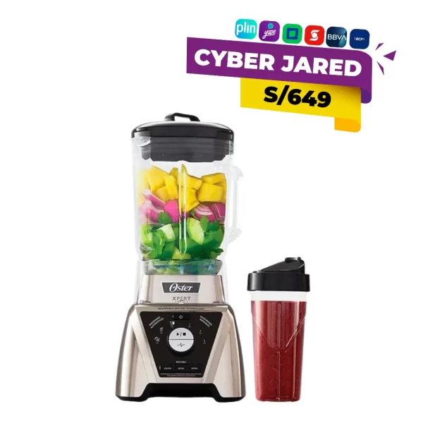 Licuadora Oster BLST3B-CPG de 2 litros con vaso Blend N Go y 3 velocidades