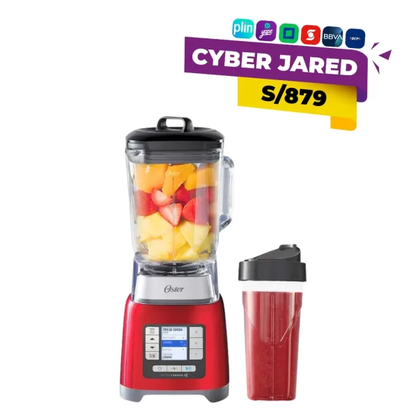 Licuadora Oster ActiveSense BLSTTDGRBG con vaso Blend N Go y tecnología inteligente para mezclas perfectas