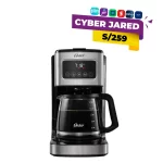 Cafetera Eléctrica OSTER Programable de 12 Tazas de Capacidad BVSTDC4403