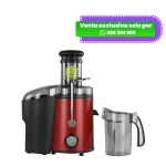 Extractor de Jugos FINEZZA de 2 Velocidades 800W Rojo FZ-6098EX