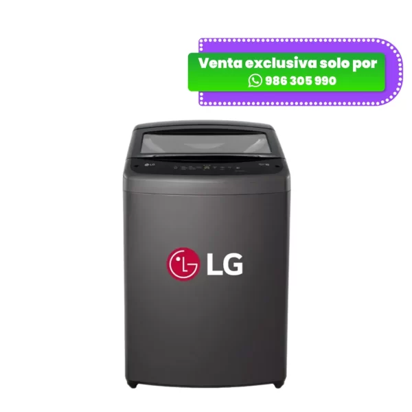 Lavadora de 19Kg LG TurboDrum Carga Superior Negro WT19BVTB