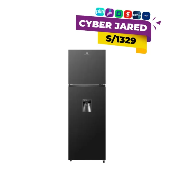 Refrigeradora INDURAMA de 246L Top Mount Negro RI-389DNI