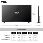 Televisor TCL 65 Pulgadas 4K UHD Android TV con Control de Voz (65V6C) - Imagen 3