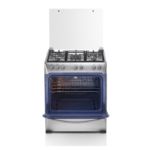 Cocina a Gas Indurama Firenze Zafiro de 30 Pulgadas con Doble Quemador Triple Llama y Grill - Imagen 5