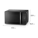 Microondas Electrolux 25 Litros Negro con Funciones Derretir y Elimina Olor (EMDY25S2MXB) - Imagen 3
