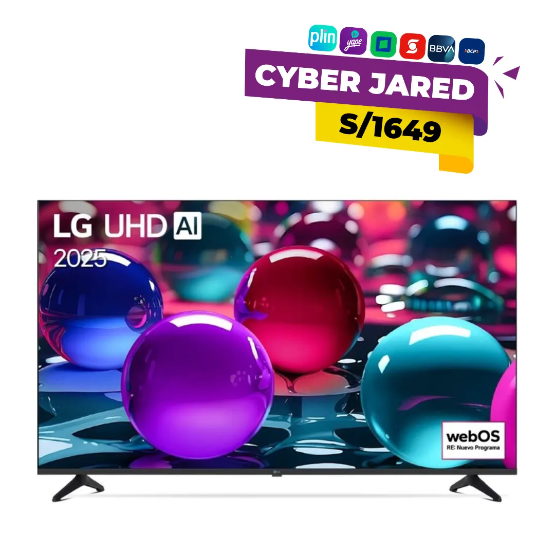 65UA7300PSB Televisor LG 65 Pulgadas 4K UHD AI Smart TV con webOS Re:New 2025 (65UA7300PSB) - Imagen 1