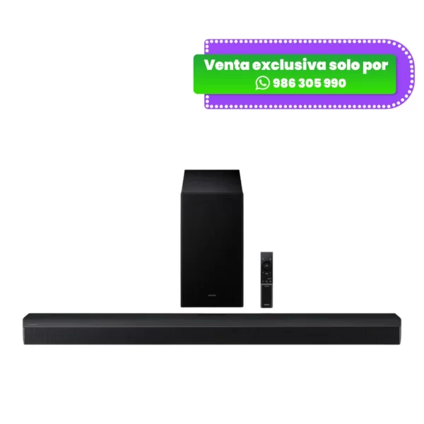 Soundbar Samsung Serie B 2.1 Canales B450F (2025) – Color Black