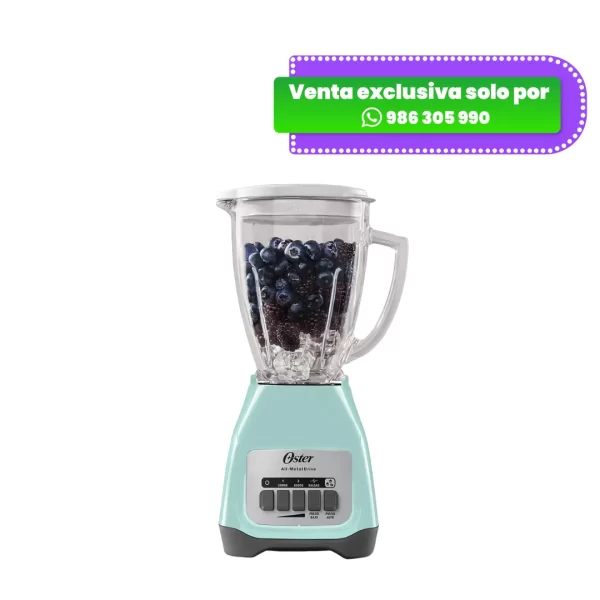 Licuadora Oster de 2 Velocidades con Vaso de Vidrio BLSTKAG-VPB