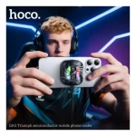 Cooler Ventilador Hoco Gaming RGB con Pantalla Digital de Temperatura para Celular - Negro - Imagen 4