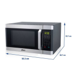 Horno Microondas Oster® de 45L con Panel Digital y Acabado Gris - POGYME1502G - Imagen 3