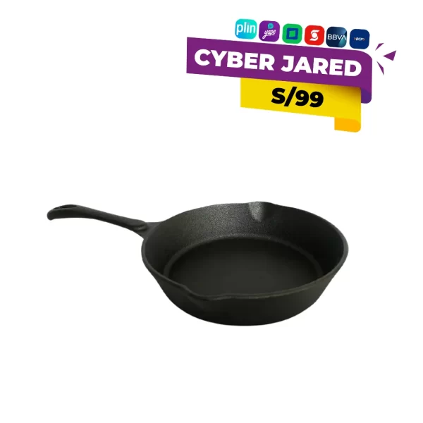 Sartén de Hierro Fundido Record N°16 - Durabilidad Extrema y Distribución de Calor Uniforme