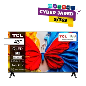 Televisor TCL 43" QLED FHD Smart TV con Google TV y HDR 10 - Modelo 2025 (43S5K)