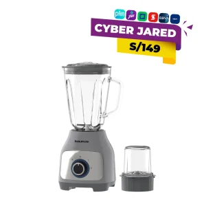 Licuadora Taurus Silver Premium con Vaso de Vidrio y Picatodo - Gris (PE9120970A)