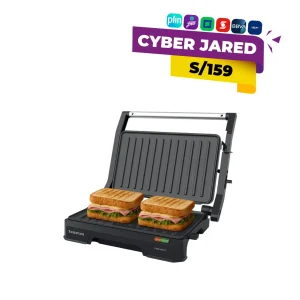 Mini Grill y Sandwichera Taurus Crispy & Co II con Placas Antiadherentes - Negro (PE9683060A)