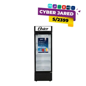 Vitrina Exhibidora Oster de 356L con Puerta de Vidrio Low-E - Negro (OS-PVSCX356B)