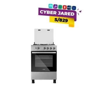 Cocina Coldex CX605 PLUS: 4 Hornillas, Acero Inoxidable y Horno 70L