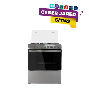 Cocina Coldex CX765 PLUS: 5 Hornillas, Acero Inoxidable y Horno de 95L