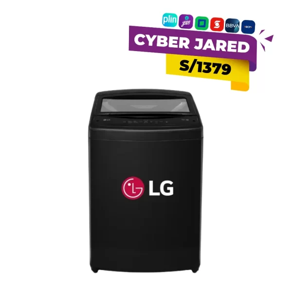 Lavadora LG 19kg Carga Superior WT19BVTB Inverter Negra