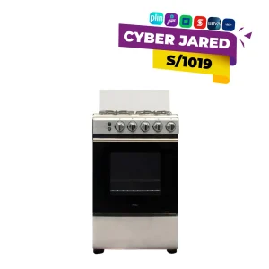 Cocina de pie a gas FDV Expert 60 2.0 de 4 hornillas y acero inoxidable
