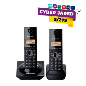 Teléfono Inalámbrico Panasonic KX-TG3452LCB con Dos Auriculares