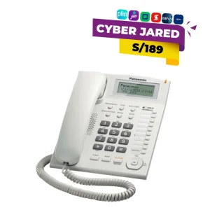 Panasonic KX-TS880LXW: Teléfono Alámbrico Comercial con Pantalla e Identificador