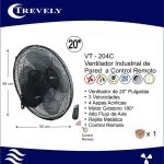 Ventilador Industrial Trevely VT-204C: Potencia y Control Remoto - Imagen 2