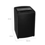 Lavadora LG 19kg Carga Superior WT19BVTB Inverter Negra - Imagen 8