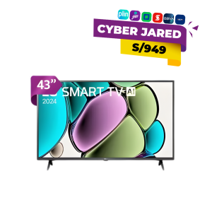 Televisor LG 43 Pulgadas Full HD Smart TV AI con webOS Modelo 2024 (43LR6000PSA)