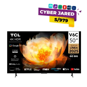 Televisor de 50 Pulgadas TCL LED UHD 4K Smart TV 50V6C