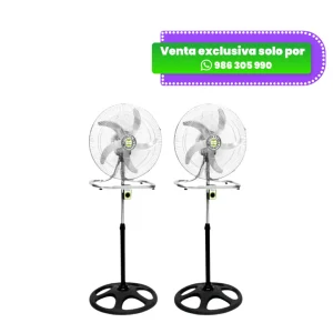 Lleva 2 Ventiladores Bossko BK-8219VI - Motor de 200W