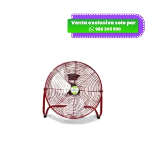 Ventilador de piso Bossko BK-8226VP – Motor de 250W - Rojo