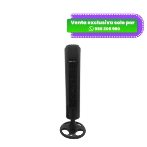 Ventilador de Torre Bossko BK-8228VT con Motor de 90W - Color Negro