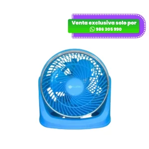 Ventilador de Mesa FUJITEC de 8 Pulgadas Celeste CF-4008