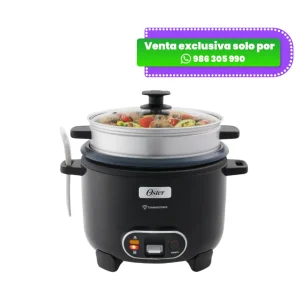 Olla Arrocera Oster 3 en 1 de 2.2 Litros con Antiadherente DiamondForce (CKSTRC12DFBLK)