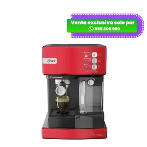 Cafetera Automática OSTER de Espresso Prima Latte Rojo BVSTEM6603R