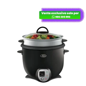 Olla Arrocera OSTER Multiuso Funcion de Aderezo de 2.6 Litros Negro CKSTRC6033